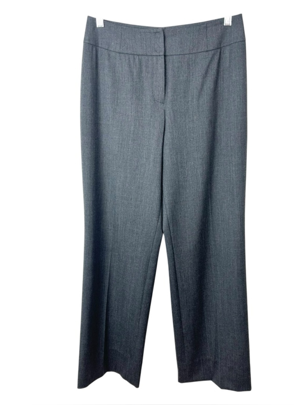 AKRIS Punto Grey High Rise Wide Leg Wool Blend Pants Women's 12